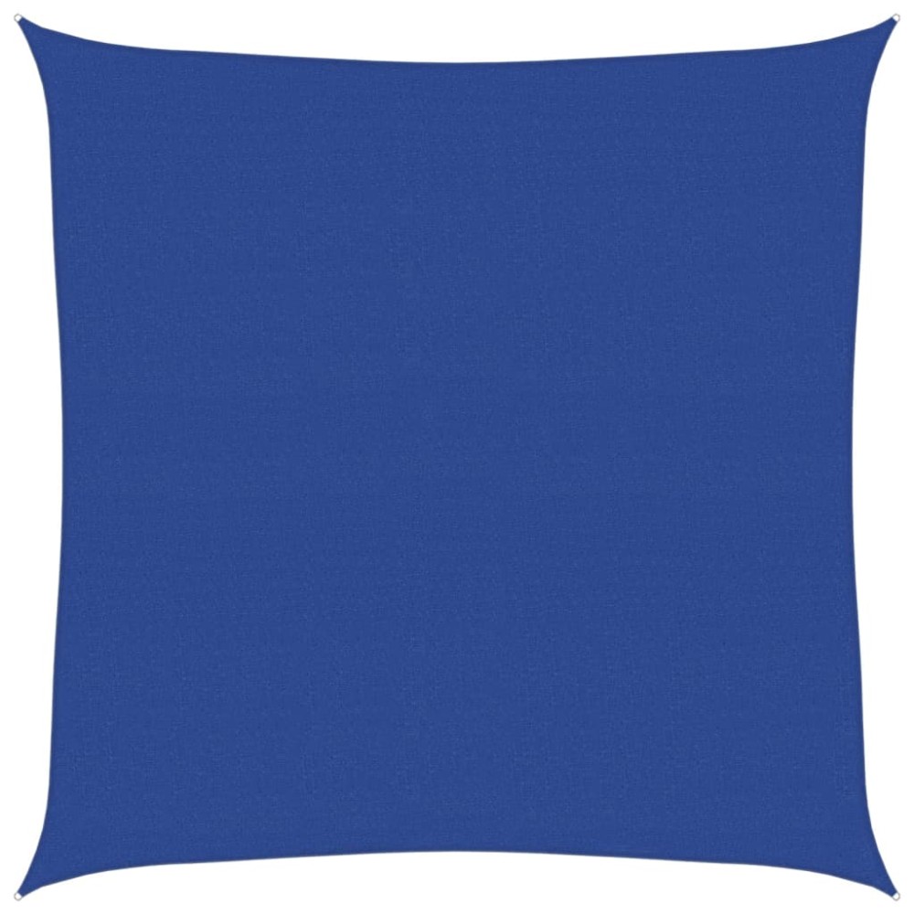 vidaXL Pânză parasolar, albastru, 7x7 m, HDPE, 160 g/m², pătrat
