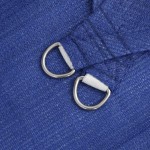 vidaXL Pânză parasolar, albastru dreptunghiular 2,5x5 m HDPE 160 g/m²