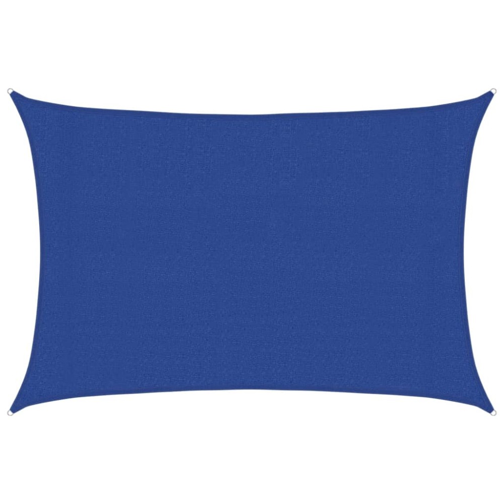 vidaXL Pânză parasolar, albastru dreptunghiular 3x5 m HDPE 160 g/m²