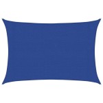 vidaXL Pânză parasolar, albastru dreptunghiular 3x5 m HDPE 160 g/m²