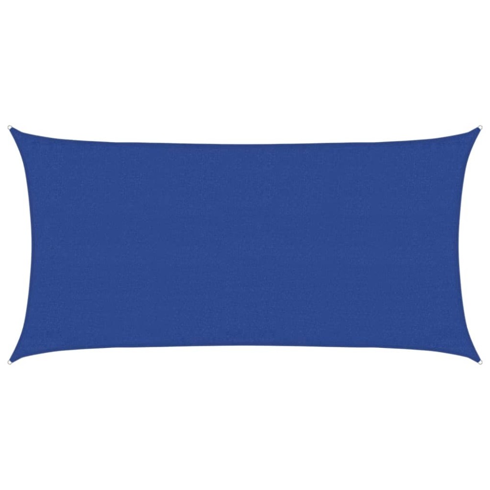 vidaXL Pânză parasolar, albastru dreptunghiular 3x6 m HDPE 160 g/m²