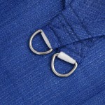 vidaXL Pânză parasolar albastru dreptunghiular 3,5x4,5m HDPE 160 g/m²