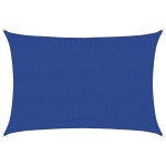 vidaXL Pânză parasolar, albastru dreptunghiular 3,5x5 m HDPE 160 g/m²