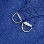 vidaXL Pânză parasolar, albastru dreptunghiular 3,5x5 m HDPE 160 g/m²