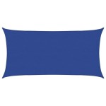 vidaXL Pânză parasolar, albastru dreptunghiular 4x7 m HDPE 160 g/m²