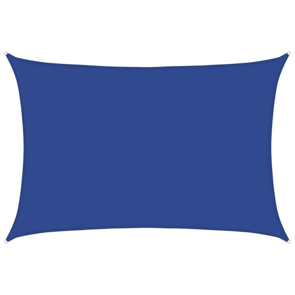 vidaXL Pânză parasolar, albastru dreptunghiular 5x6 m HDPE 160 g/m²