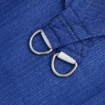 vidaXL Pânză parasolar, albastru 4x5x5 m HDPE 160 g/m² triunghiular