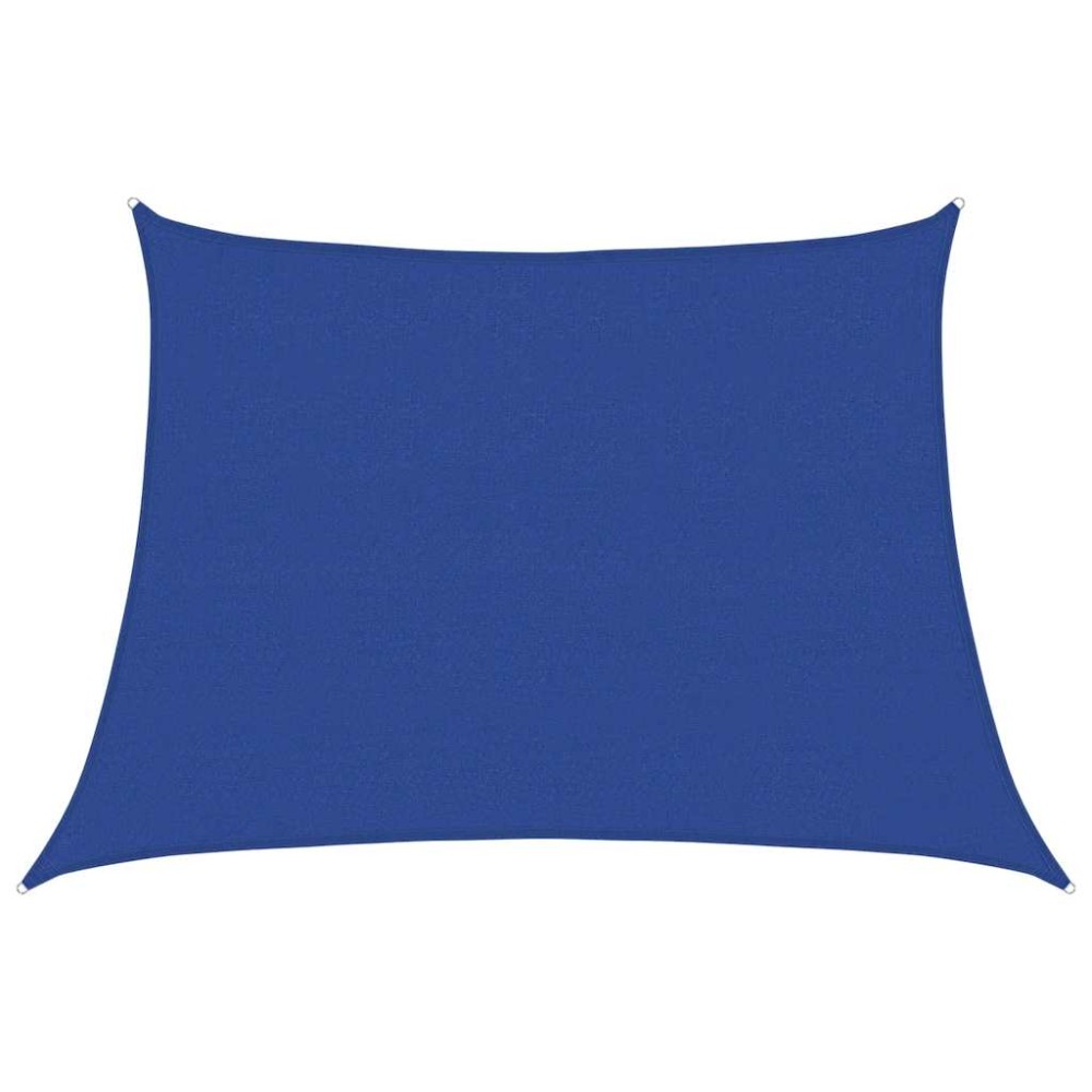 vidaXL Pânză parasolar, albastru, 4/5x3 m, HDPE, 160 g/m², trapez