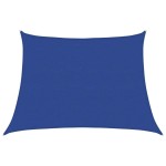 vidaXL Pânză parasolar, albastru, 4/5x3 m, HDPE, 160 g/m², trapez