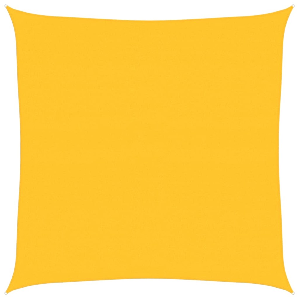 vidaXL Pânză parasolar, galben, pătrat, 4,5x4,5 m HDPE, 160 g/m²