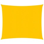 vidaXL Pânză parasolar, galben, pătrat, 5x5, m HDPE, 160 g/m²