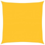 vidaXL Pânză parasolar, galben, pătrat, 7x7 m HDPE, 160 g/m²