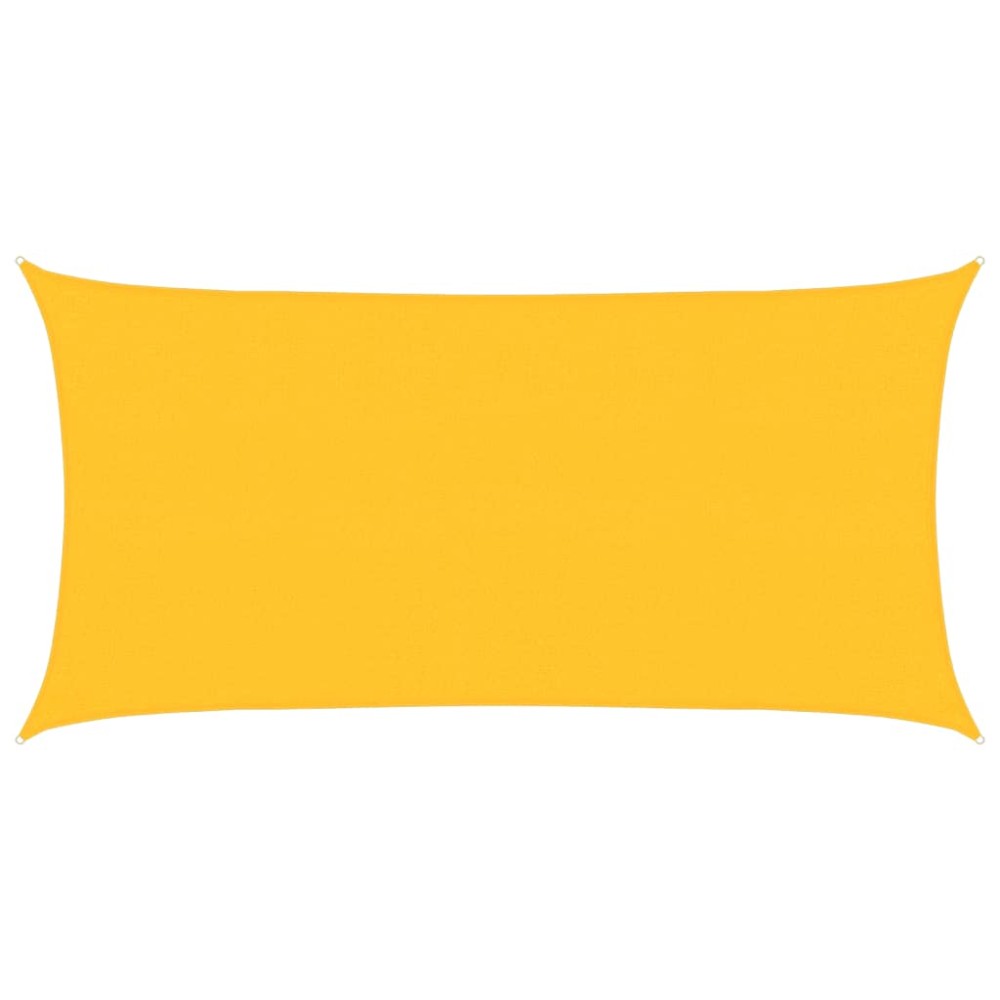 vidaXL Pânză parasolar, galben, 2x4 m, HDPE, 160 g/m²