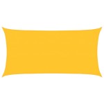 vidaXL Pânză parasolar, galben, 2x4 m, HDPE, 160 g/m²