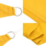 vidaXL Pânză parasolar, galben, 2x4 m, HDPE, 160 g/m²
