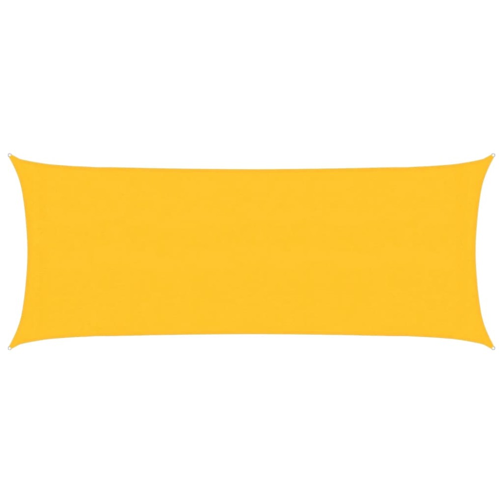 vidaXL Pânză parasolar, galben, 2x5 m, HDPE, 160 g/m²