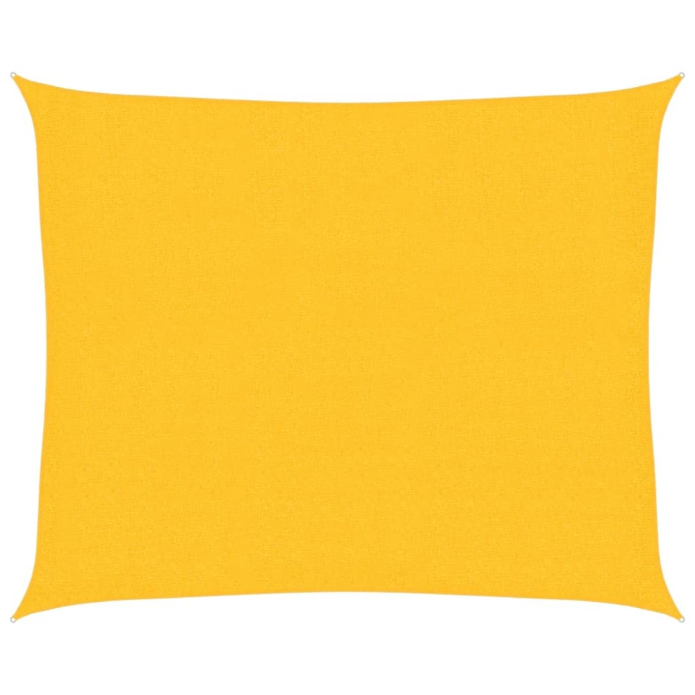 vidaXL Pânză parasolar, galben, 2,5 x 3 m, HDPE, 160 g/m²