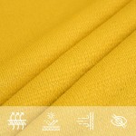 vidaXL Pânză parasolar, galben, 2,5x4 m , HDPE , 160 g/m²