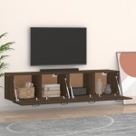 vidaXL Dulapuri TV de perete 2 buc. stejar maro 60x36,5x35 cm lemn vidaXL Dulapuri TV de perete 2 buc. stejar maro 60x36,5x35 cm lemn