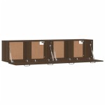 vidaXL Dulapuri TV de perete 2 buc. stejar maro 60x36,5x35 cm lemn vidaXL Dulapuri TV de perete 2 buc. stejar maro 60x36,5x35 cm lemn