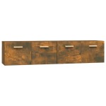 vidaXL Dulapuri de perete, 2 buc., stejar fumuriu, 80x35x36,5 cm, lemn vidaXL Dulapuri de perete, 2 buc., stejar fumuriu, 80x35x36,5 cm, lemn