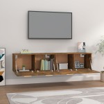 vidaXL Dulapuri de perete, 2 buc., stejar fumuriu, 80x35x36,5 cm, lemn vidaXL Dulapuri de perete, 2 buc., stejar fumuriu, 80x35x36,5 cm, lemn