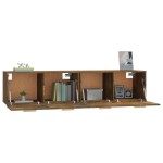 vidaXL Dulapuri de perete, 2 buc., stejar fumuriu, 80x35x36,5 cm, lemn vidaXL Dulapuri de perete, 2 buc., stejar fumuriu, 80x35x36,5 cm, lemn