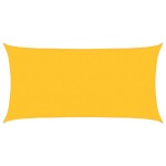 vidaXL Pânză parasolar, galben, 2,5x4,5 m, HDPE, 160 g/m²