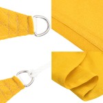 vidaXL Pânză parasolar, galben, 2,5x5 m, HDPE, 160 g/m²