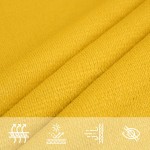 vidaXL Pânză parasolar, galben, 2,5x5 m, HDPE, 160 g/m²
