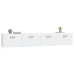 vidaXL Dulapuri de perete, 2 buc., alb, 100x36,5x35 cm, lemn prelucrat vidaXL Dulapuri de perete, 2 buc., alb, 100x36,5x35 cm, lemn prelucrat