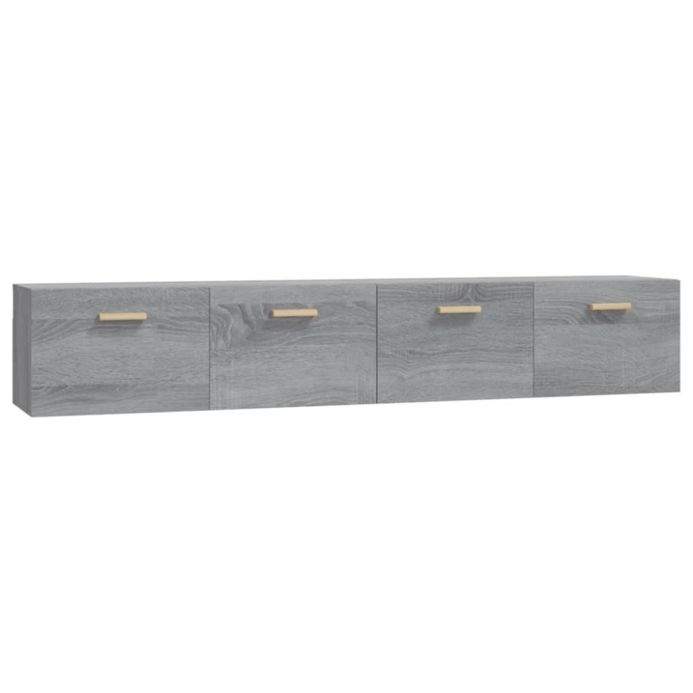 vidaXL Dulapuri perete 2 buc. gri sonoma 100x36,5x35cm lemn prelucrat