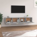 vidaXL Dulapuri perete 2 buc. gri sonoma 100x36,5x35cm lemn prelucrat