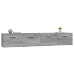 vidaXL Dulapuri perete 2 buc. gri sonoma 100x36,5x35cm lemn prelucrat