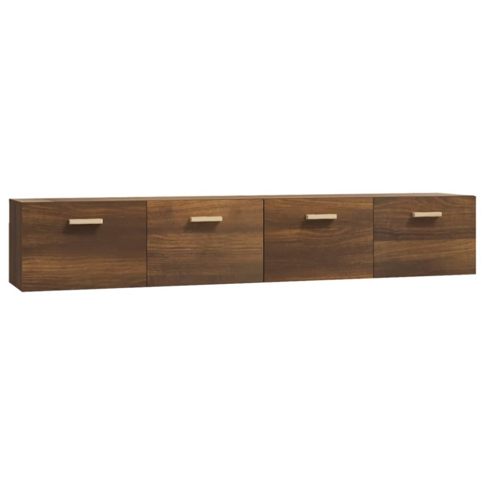 vidaXL Dulapuri perete 2 buc stejar maro 100x36,5x35 cm lemn prelucrat