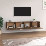 vidaXL Dulapuri perete 2 buc stejar maro 100x36,5x35 cm lemn prelucrat vidaXL Dulapuri perete 2 buc stejar maro 100x36,5x35 cm lemn prelucrat