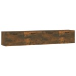 vidaXL Dulapuri de perete 2 buc. stejar fumuriu 100x36,5x35 cm lemn vidaXL Dulapuri de perete 2 buc. stejar fumuriu 100x36,5x35 cm lemn