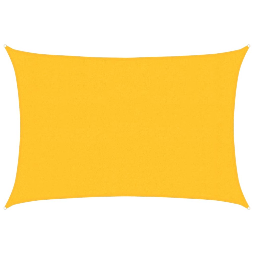 vidaXL Pânză parasolar, galben, 3x4,5 m, HDPE, 160 g/m²