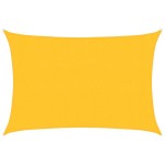 vidaXL Pânză parasolar, galben, 3x4,5 m, HDPE, 160 g/m²