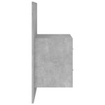 vidaXL Tăblie de pat cu dulapuri, gri beton, lemn prelucrat vidaXL Tăblie de pat cu dulapuri, gri beton, lemn prelucrat