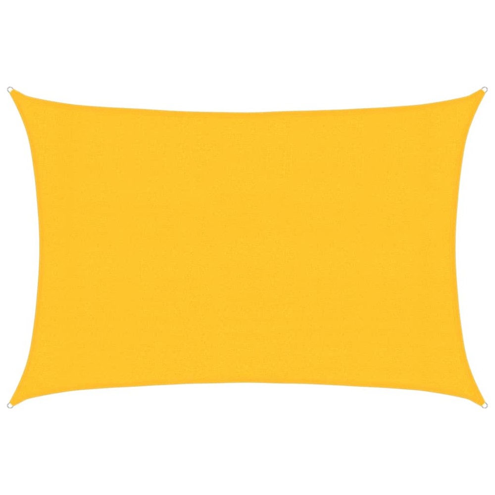 vidaXL Pânză parasolar, galben, 3x5 m, HDPE, 160 g/m²
