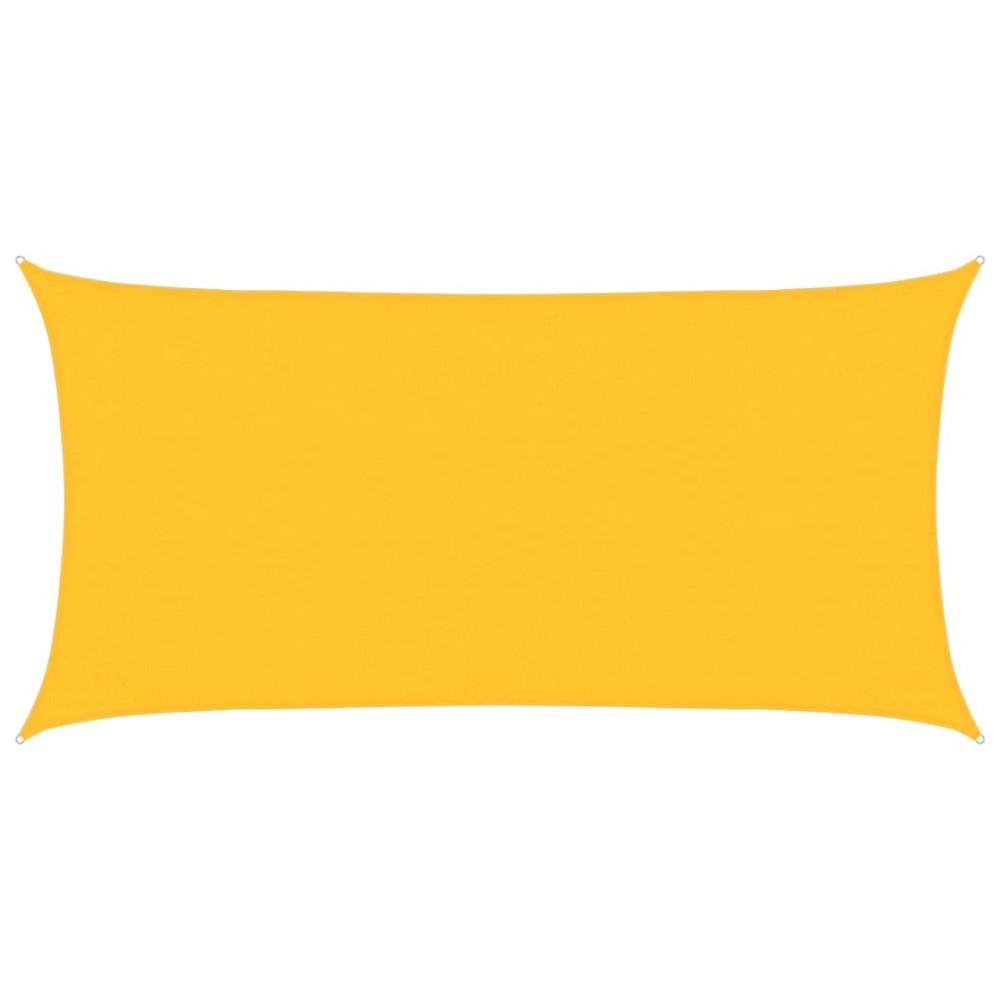 vidaXL Pânză parasolar, galben, 3x6 m, HDPE, 160 g/m²