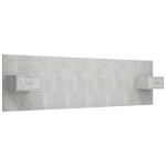 vidaXL Tăblie de pat cu dulapuri, gri beton, lemn prelucrat vidaXL Tăblie de pat cu dulapuri, gri beton, lemn prelucrat