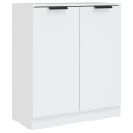 vidaXL Servante, 2 piese, alb, 60x30x70 cm, lemn prelucrat
