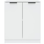 vidaXL Servante, 2 piese, alb, 60x30x70 cm, lemn prelucrat