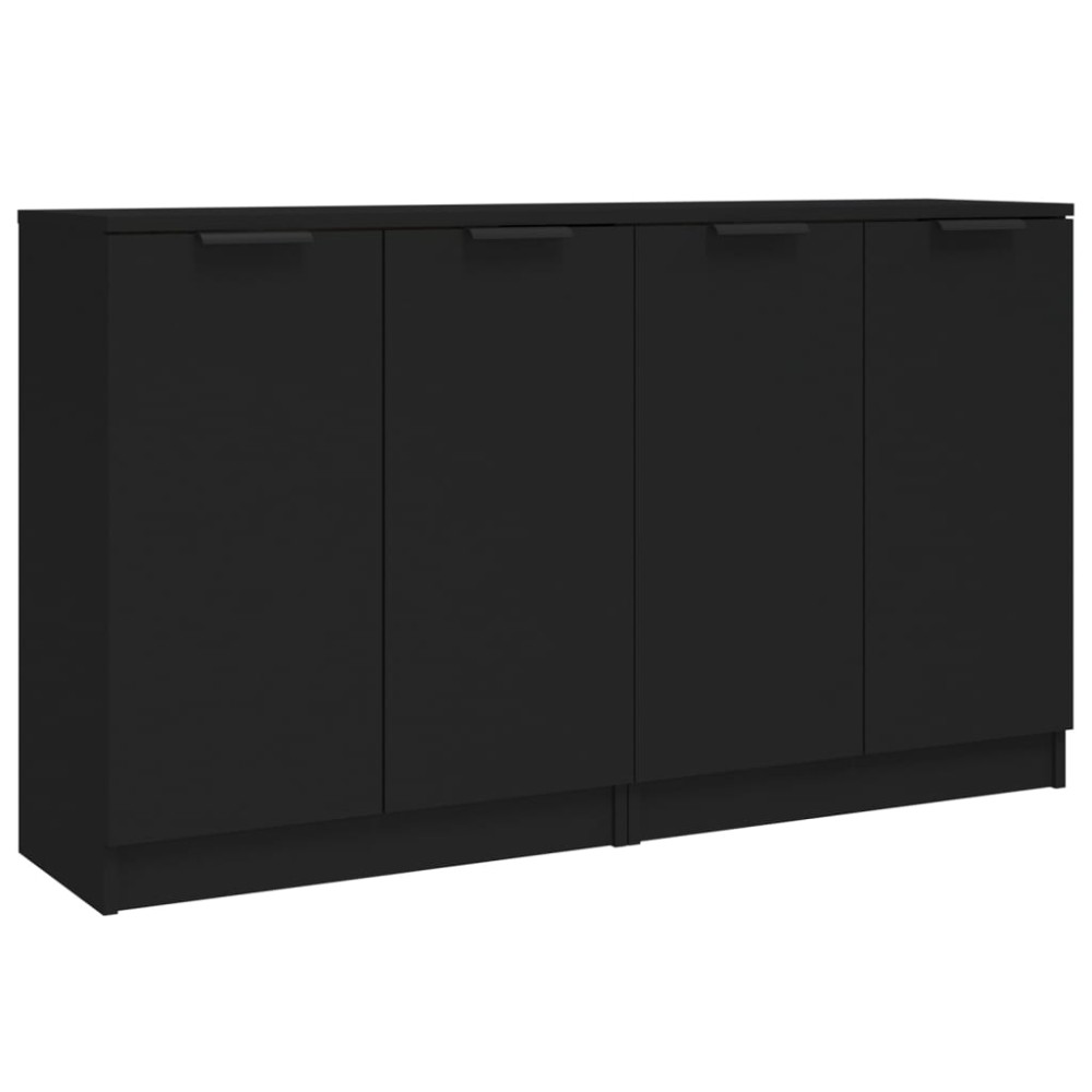 vidaXL Servante, 2 buc., negru, 60x30x70 cm, lemn compozit