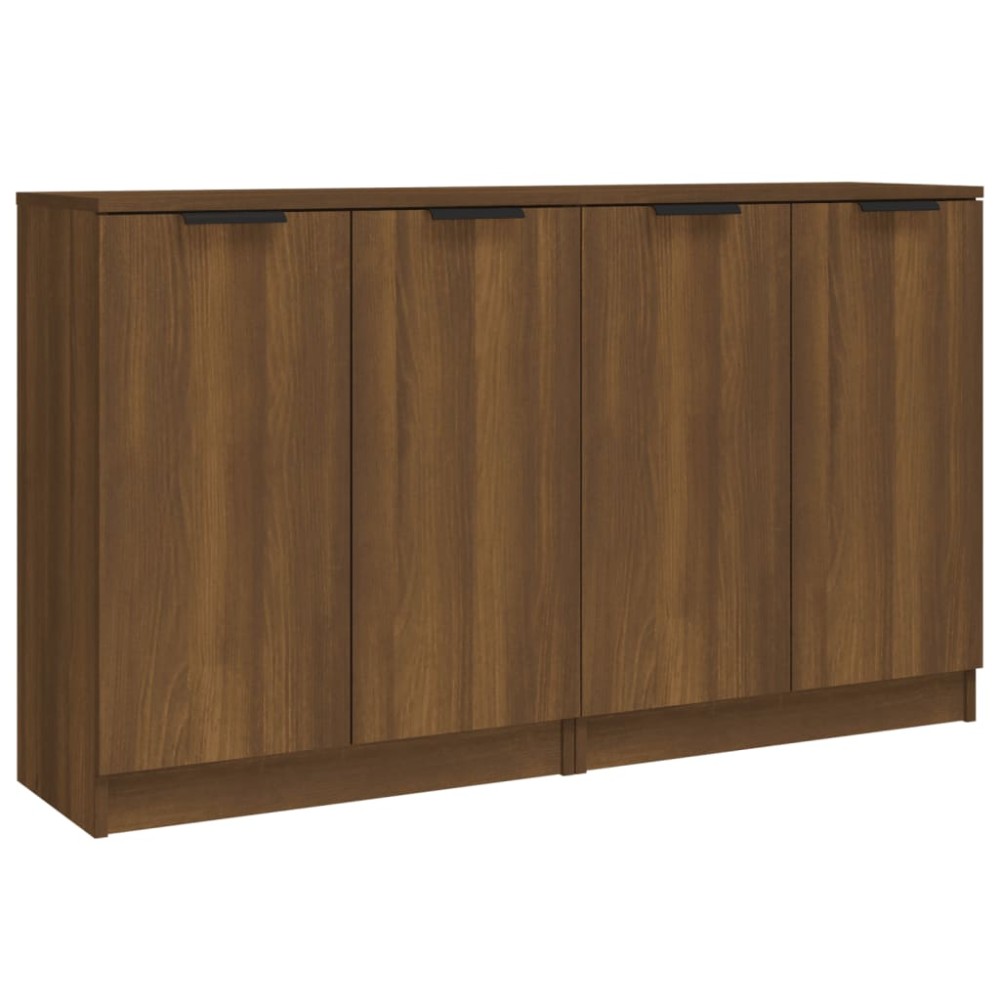 vidaXL Servante, 2 buc., stejar maro, 60x30x70 cm, lemn prelucrat