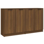 vidaXL Servante, 2 buc., stejar maro, 60x30x70 cm, lemn prelucrat