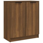 vidaXL Servante, 2 buc., stejar maro, 60x30x70 cm, lemn prelucrat