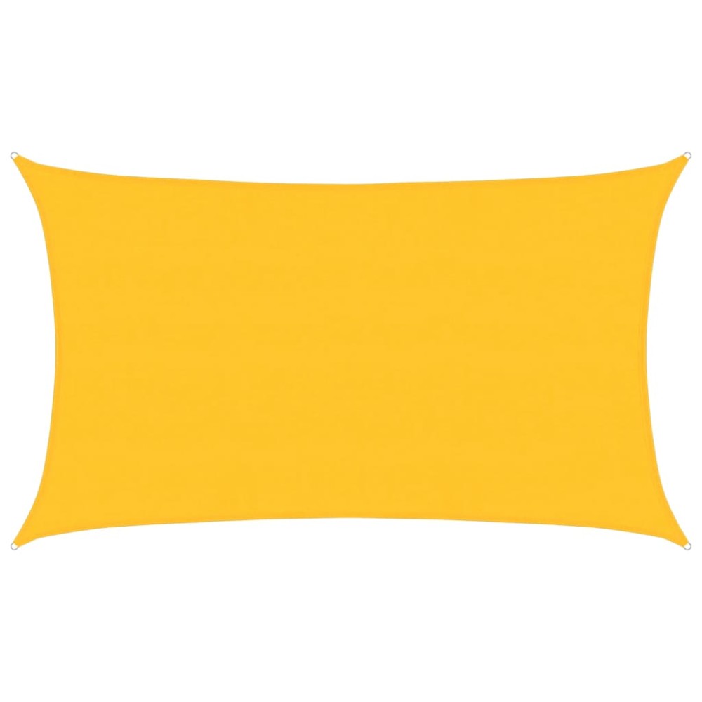 vidaXL Pânză parasolar, galben dreptunghiular 5x8 m, HDPE, 160 g/m²